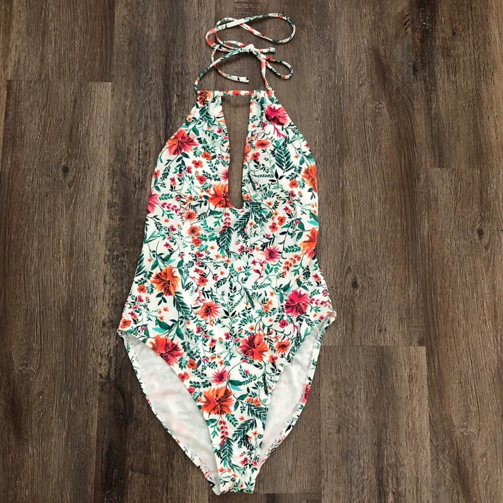 Cremieux One Piece Vintage Floral Swimsuit NWT